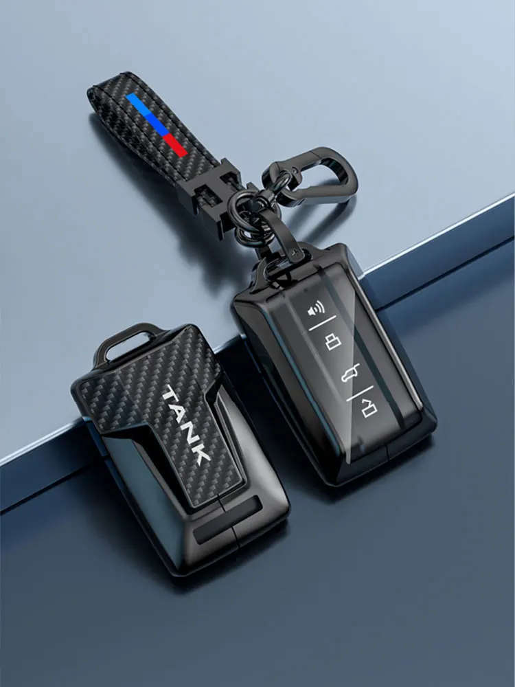 

Suitable for Great Wall Tank 300 22-23 suede key chain car key accessories ABS carbon brazing key shell interior car accessories