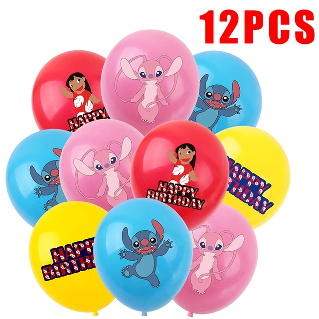 10PCS 12Inch Disney Lilo and Stitch Latex Balloon Set Globo Boy Girl's  Birthday Party Baby Shower Party Decorations Kid Toys - AliExpress