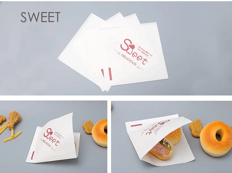 100pcs Triangular Kraft Paper Bags for Donuts, Sandwiches, Bakery, Bread & Food Pac... - SKU TKPB1613 - UGI Packaging