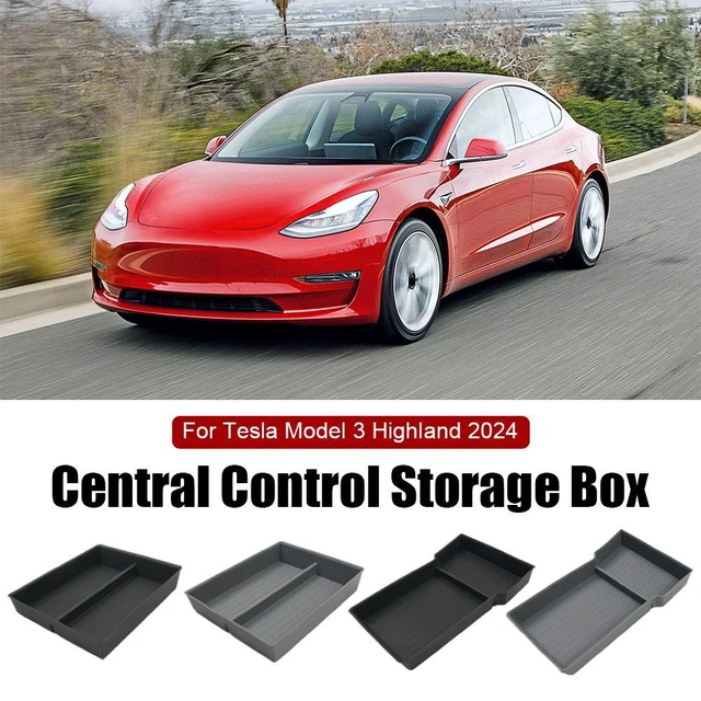 Central Control Storage Box for Tesla Model 3 Highland 2024 Armrest Hidden  Box Cup Holder Interior Organizer Car Accessories - AliExpress