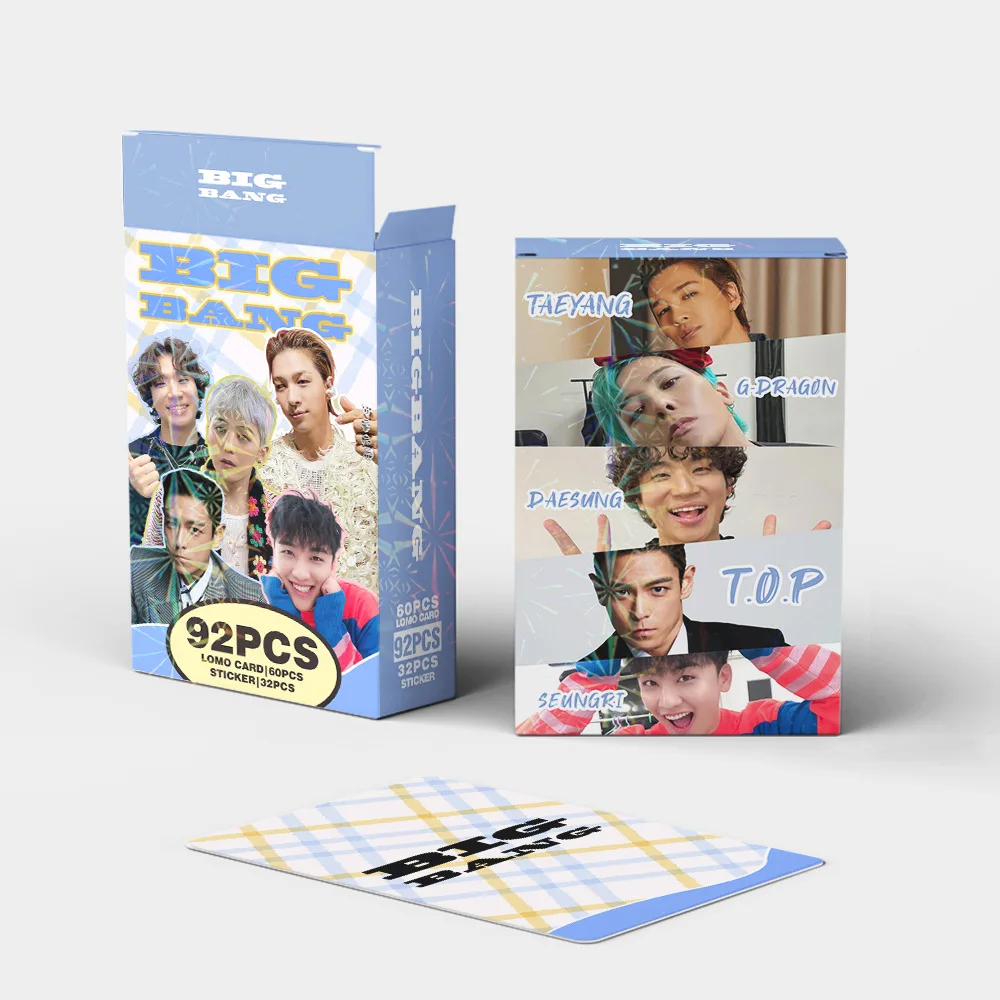 92Pcs/Set BIGBANG Idol Boy New Series HD Printd Lomo Cards G
