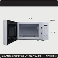 MC77MW Countertop Microwave Oven, 700 Watts, White 2