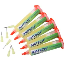 AMTECH-Pasta de soldadura NC-559-ASM, avanzada de flujo de aceite, para reparación de soldadura de 10 cc, 100% original, BGA, PCB, sin limpiar