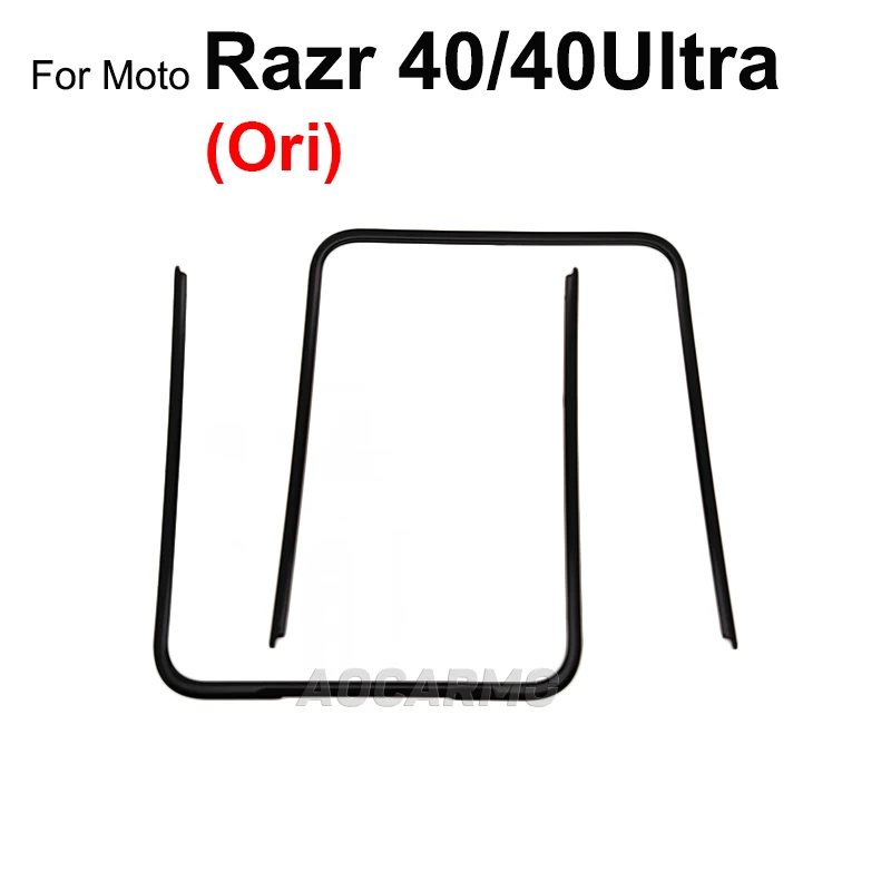 Moto Motorola Razr 40 40U 50 울트라 프론트 스크린 스탠드 중간 베젤 프레임 LCD 디스플레이 브래킷 플라스틱 Hoder 용 Aocarmo