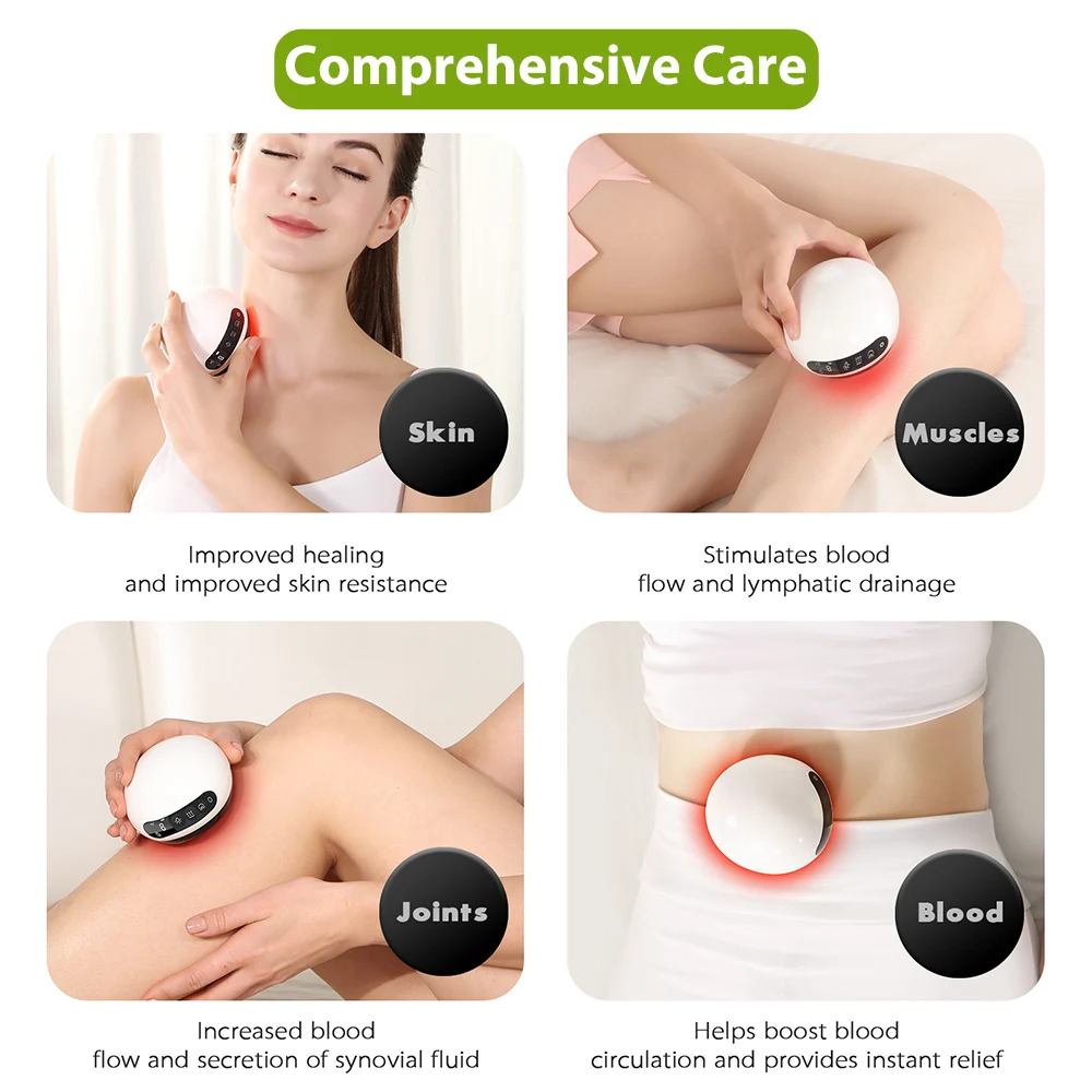Chinese Cupping Therapy Electric Vacuum Suction Scraping Massager Tool Health Care Gua Sha Device Care Massager Scraping Machine 4
