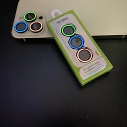 Luminous Camera Lens Protector - Premium Glass Protection Film Accessory for 15pro 15proMax(3pcs (Green  blue  pink)