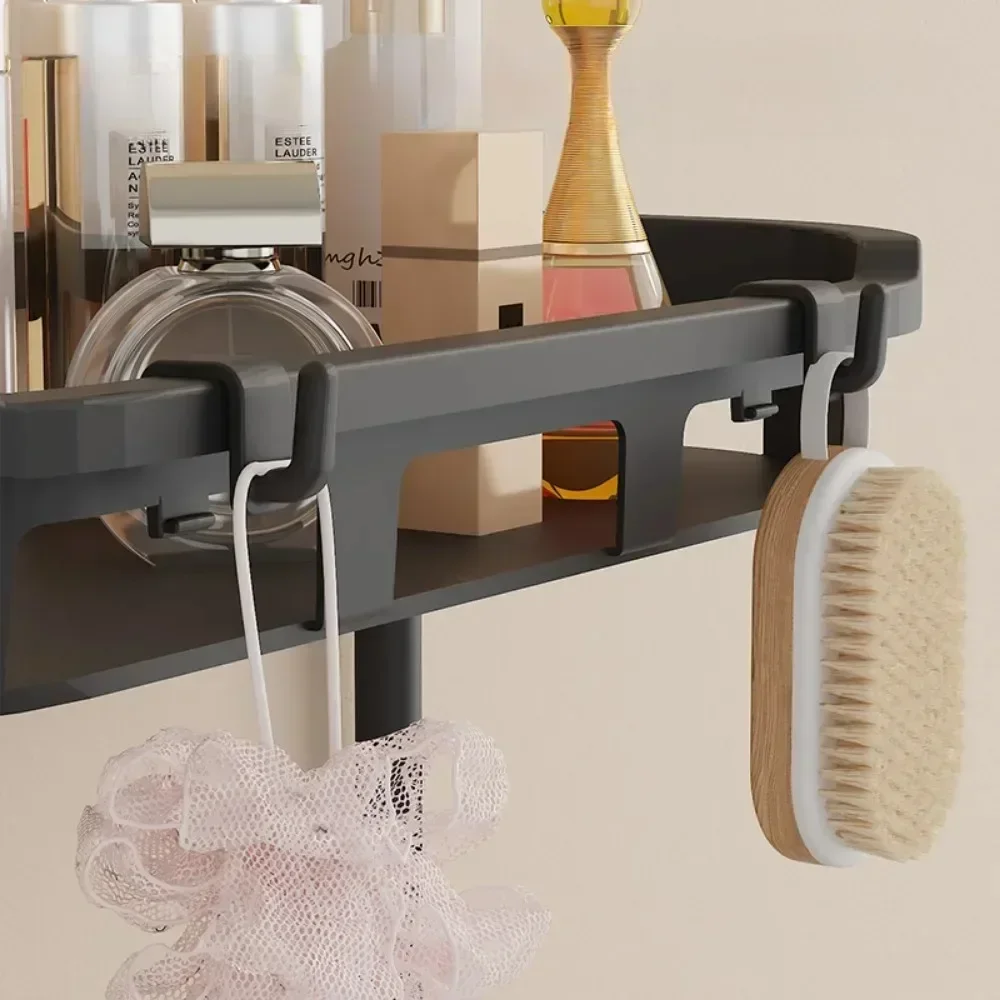 Bathroom Storage Rack Household Wall Mounted Storage Racks Floor Standing Multi-layer Holder Multi Functional Bathroom Shelves 5