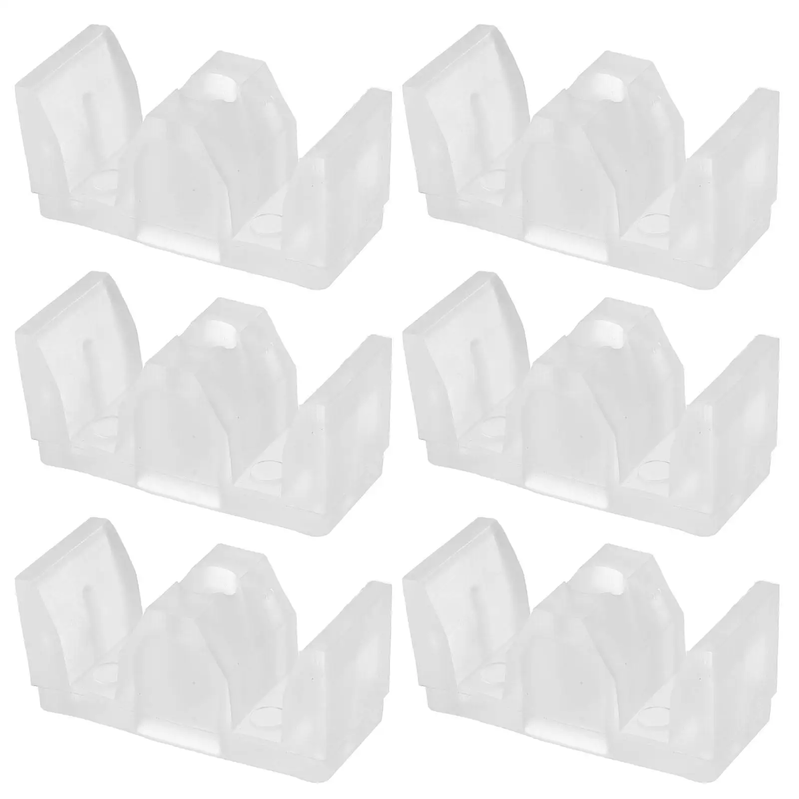 6 Pcs Anti Collision Block Pad for Shower Glass Door Sliding Guide Handles Stopper Bumpers Seal Strip Water Stop Door Bottom