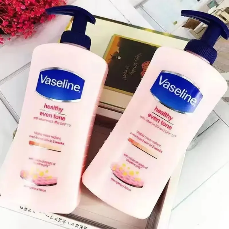 Vaseline Body Lotion Vitamin B3 Vaseline Nicotinamide Whitening Body Lotion Skin Care Healthy White Brightening Cream 400ML
