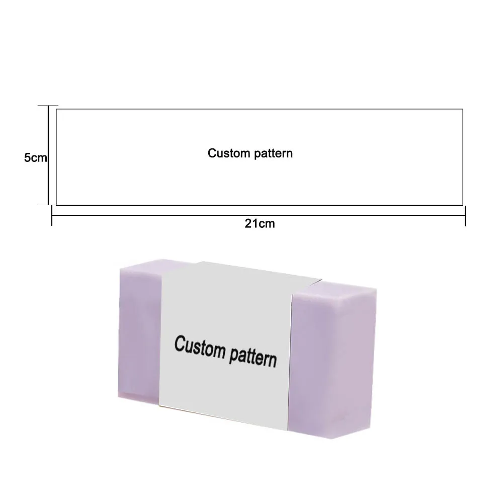 

Customize100pcs Handmade Wrap Label Tape Soap Paper Wrapper Label Tag Sleeves Cover