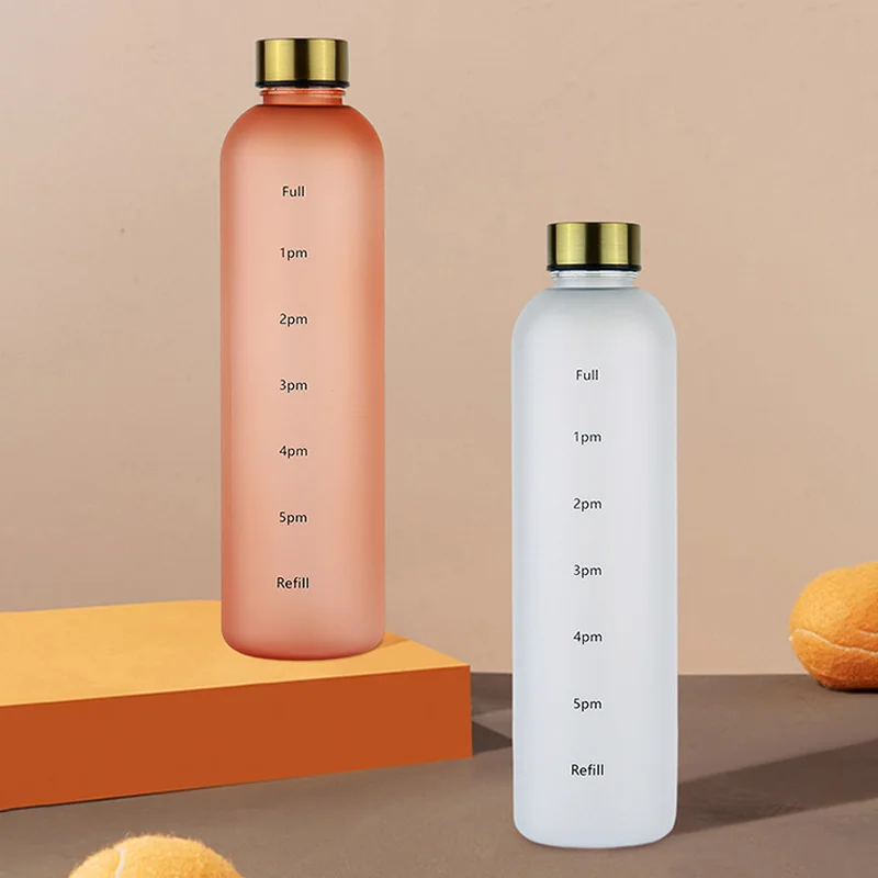 1L Gradient Plastic Cup Sports Water Bottle Portable Large Capacity Water Bottle Gym Fitness Outdoor Travel Drinking Bottles sports water bottle portable water bottle portable water jug