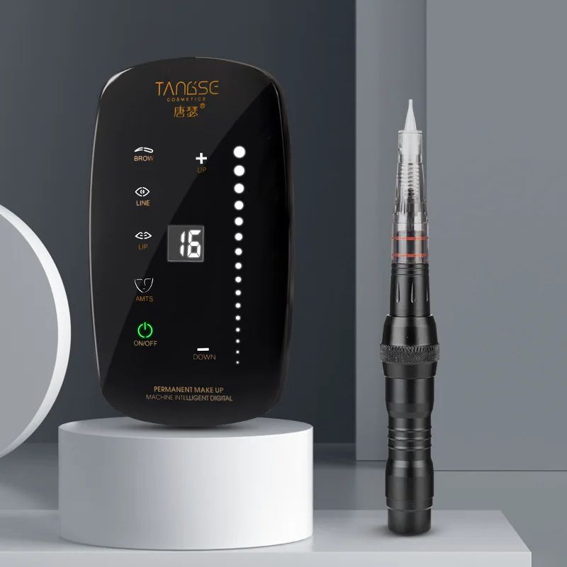 Wireless Eyebrow Tattoo Machine Pen LCD Permanent Makeup Devices Complete Kit Microblading Eyeliner Lip Rotary PMU machine