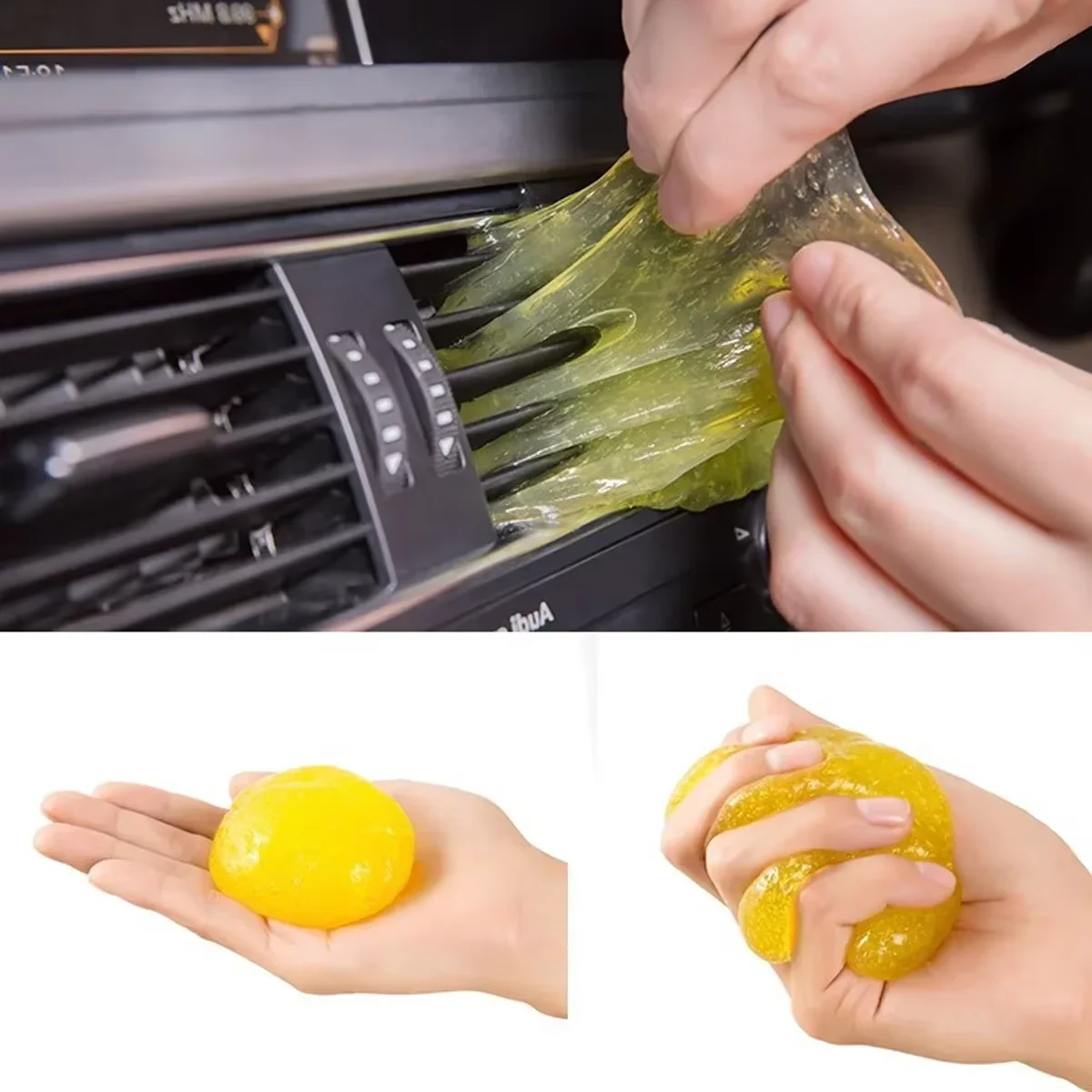 Car cleaning gel mud Magic mud Computer keyboard dirt Car interior cleaning Dedusting gel 1 2PCS Car washing interior