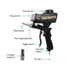 Adjustable Sandblasting Gun 90 Psi Portable Sand Blaster Paint Spray Machine Gravity Pneumatic Small Handheld Blasting Gun Set 3