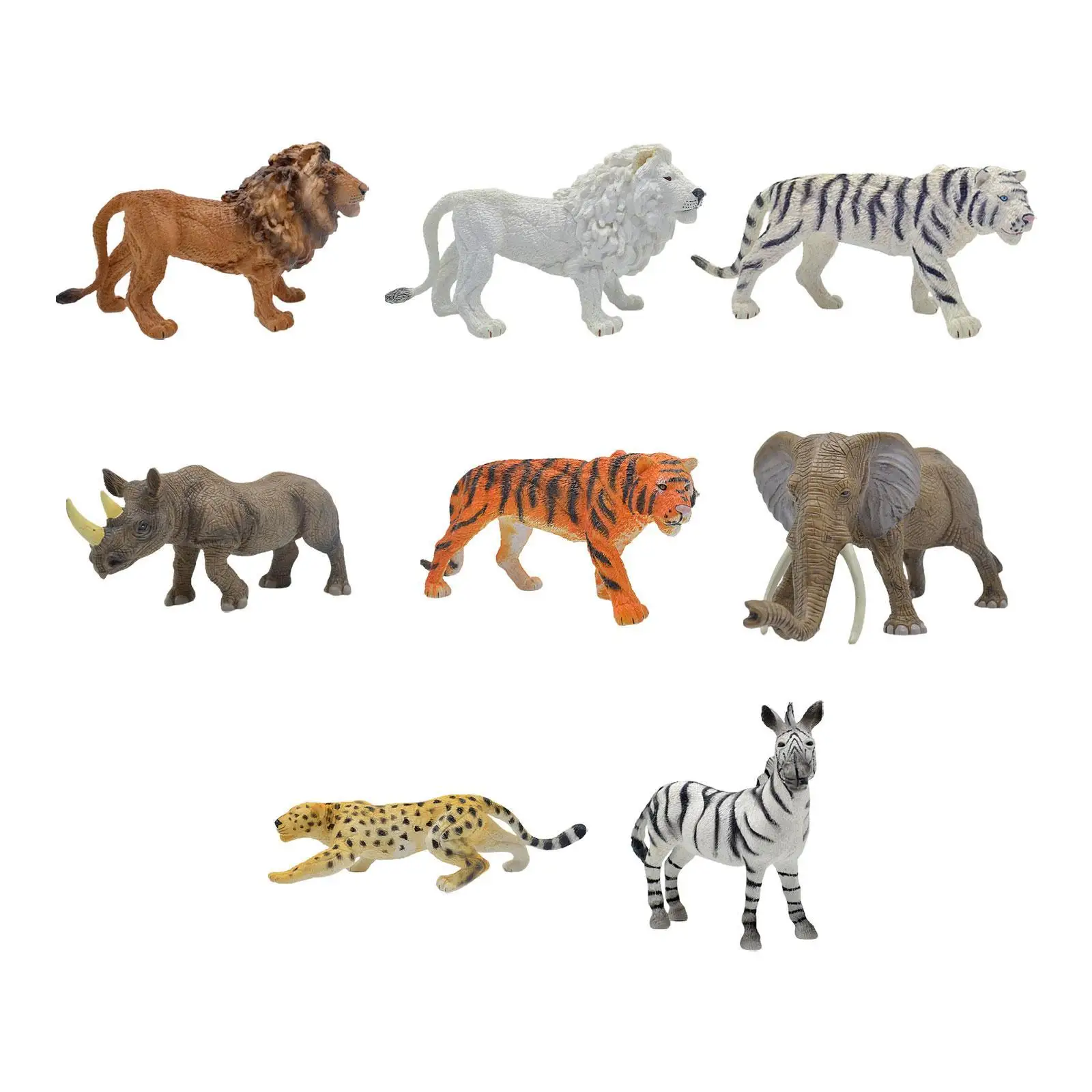 Animal Figures Figurine Desktop Decor Holiday Present Animal Toy Simulation Animals