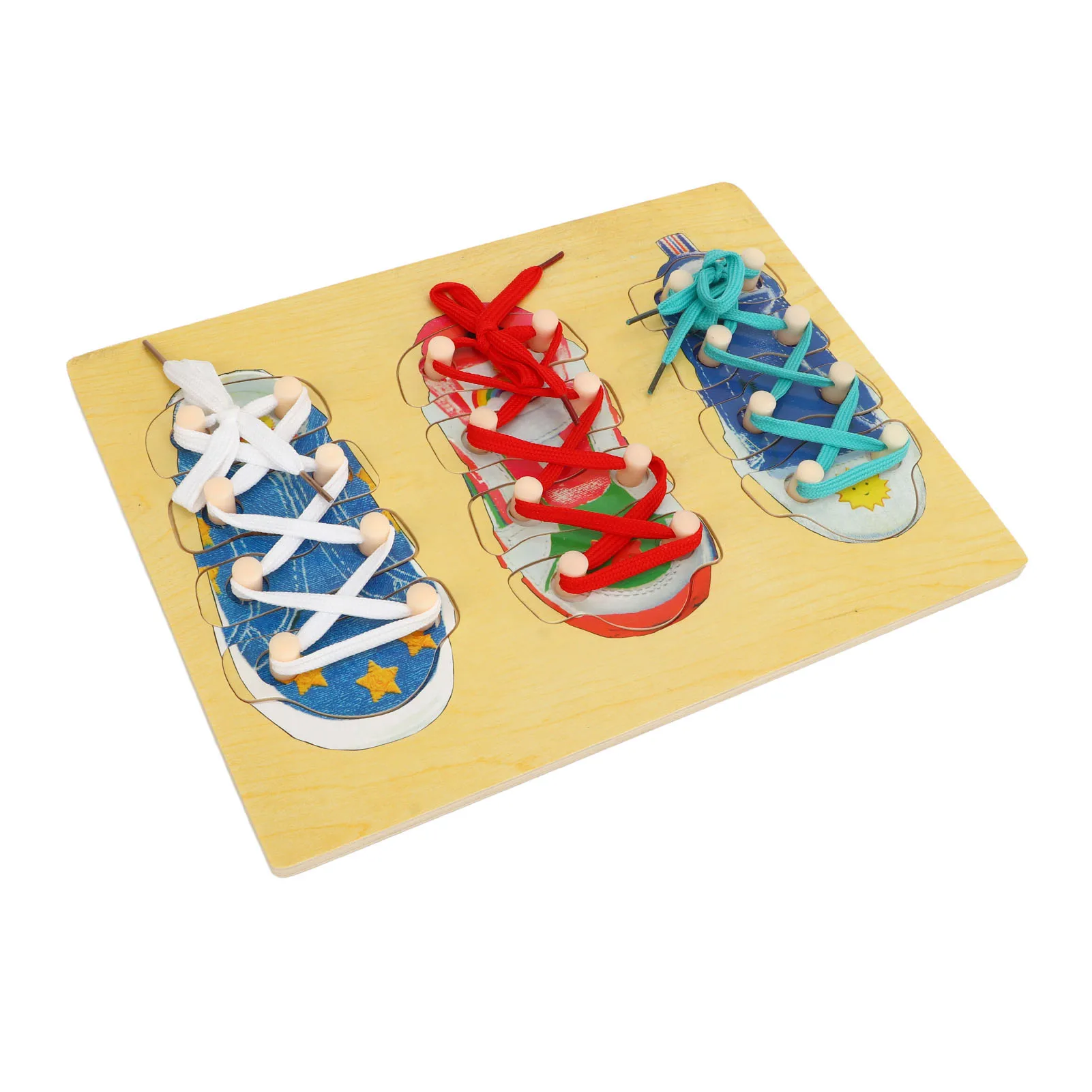 Рисунок 4 - Деревянные шнурки для обуви Монтессори