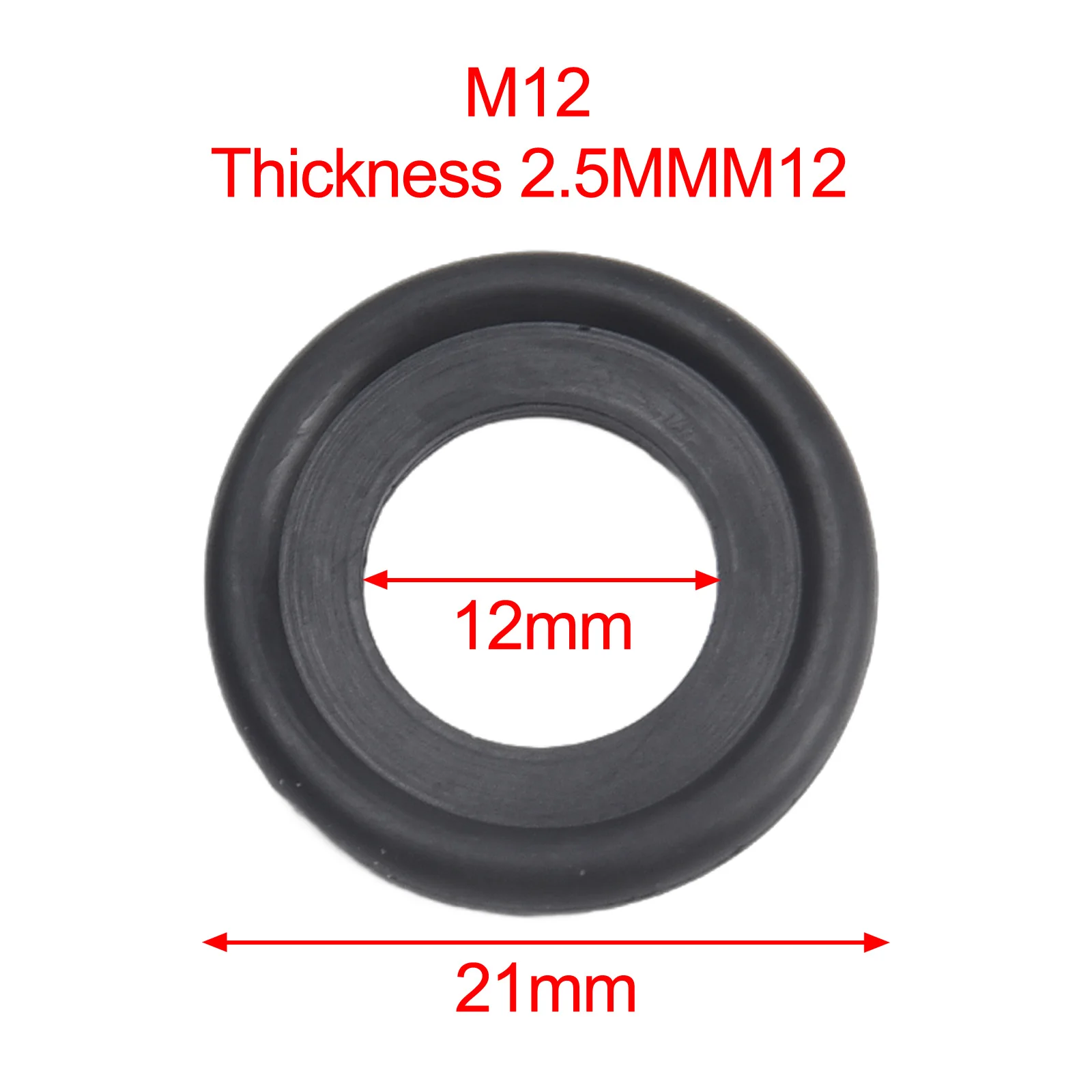 Oil Drain Plug Gasket Oil Drain Plug Seal Washer Sealing Washers Engine Gasket Set 10Pcs M12- M14 Auto Engine Oil Drain Plug Gaskets Rubber Sealing Oil Drain Plug Gasket Washer Replacement 12616850