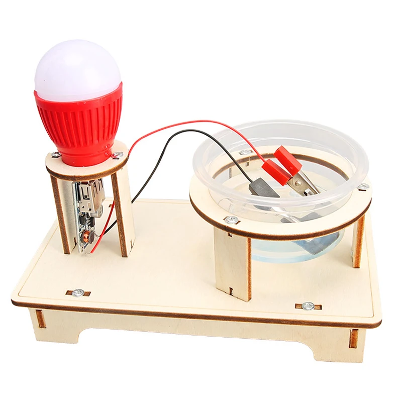 Wooden Brine Generator Model Kids Science Toy Funny Technology Physics Kit Educational Toys for Children Learning Toy