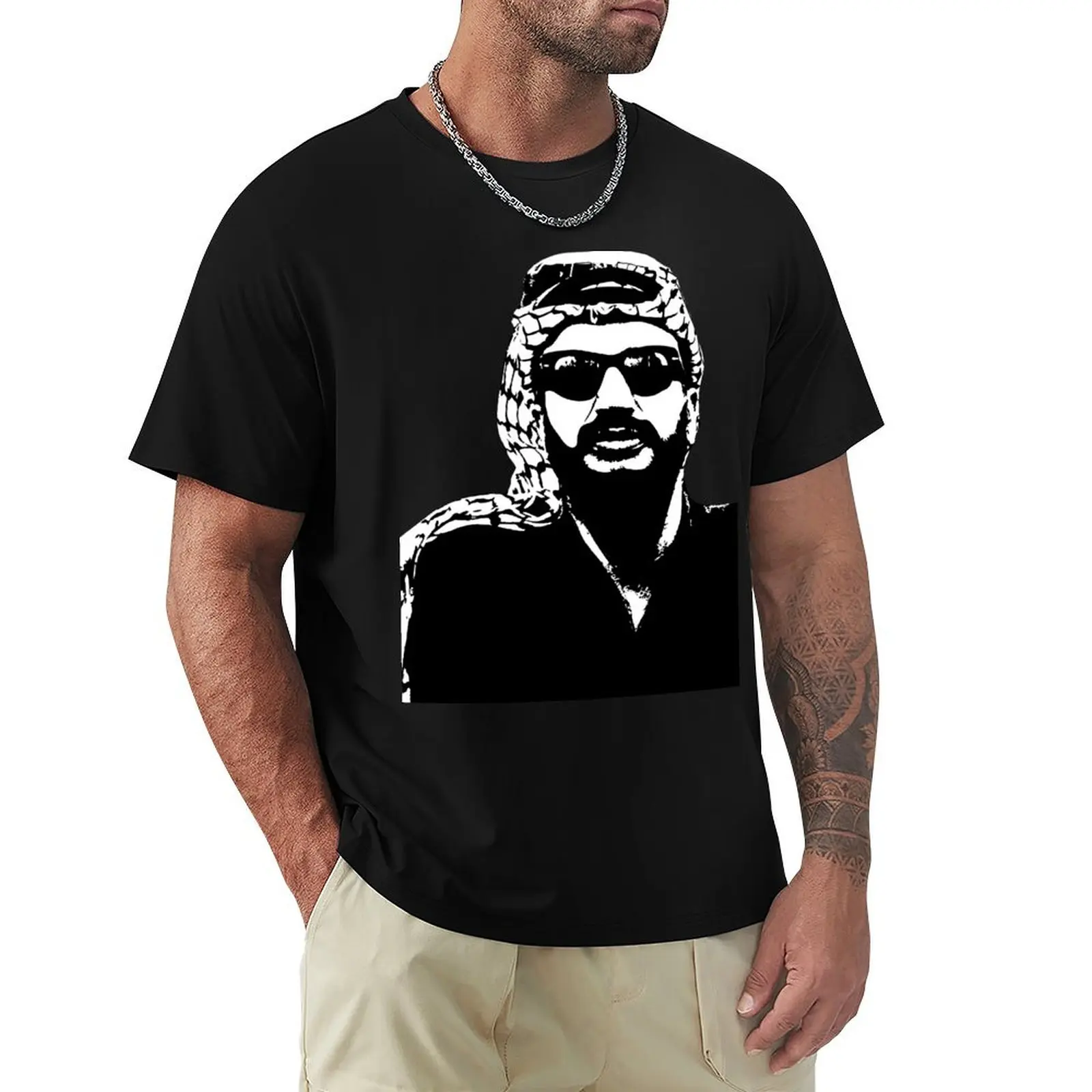 

General Yasser Arafat T-Shirt heavyweights tops Blouse shirts graphic tees t shirts for men pack