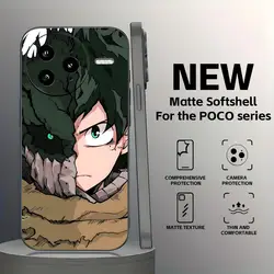 Deku My Hero Academia Soft Black Phone Case Cover for Poco M5 (Black10)