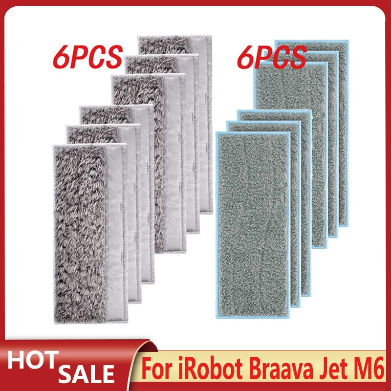 For iRobot Braava Jet M6 Washable Mop Cloths Rags Pads Accessories