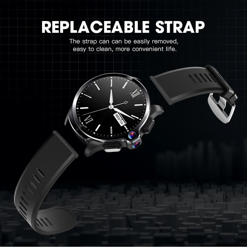 ο ۷ι  KC10 4G NET Ʈ ġ Men Wifi ȵ̵ OS 1.6 &ȭ 1260mAh ͸ GPS/BDS/Granas ġ SmartWatch