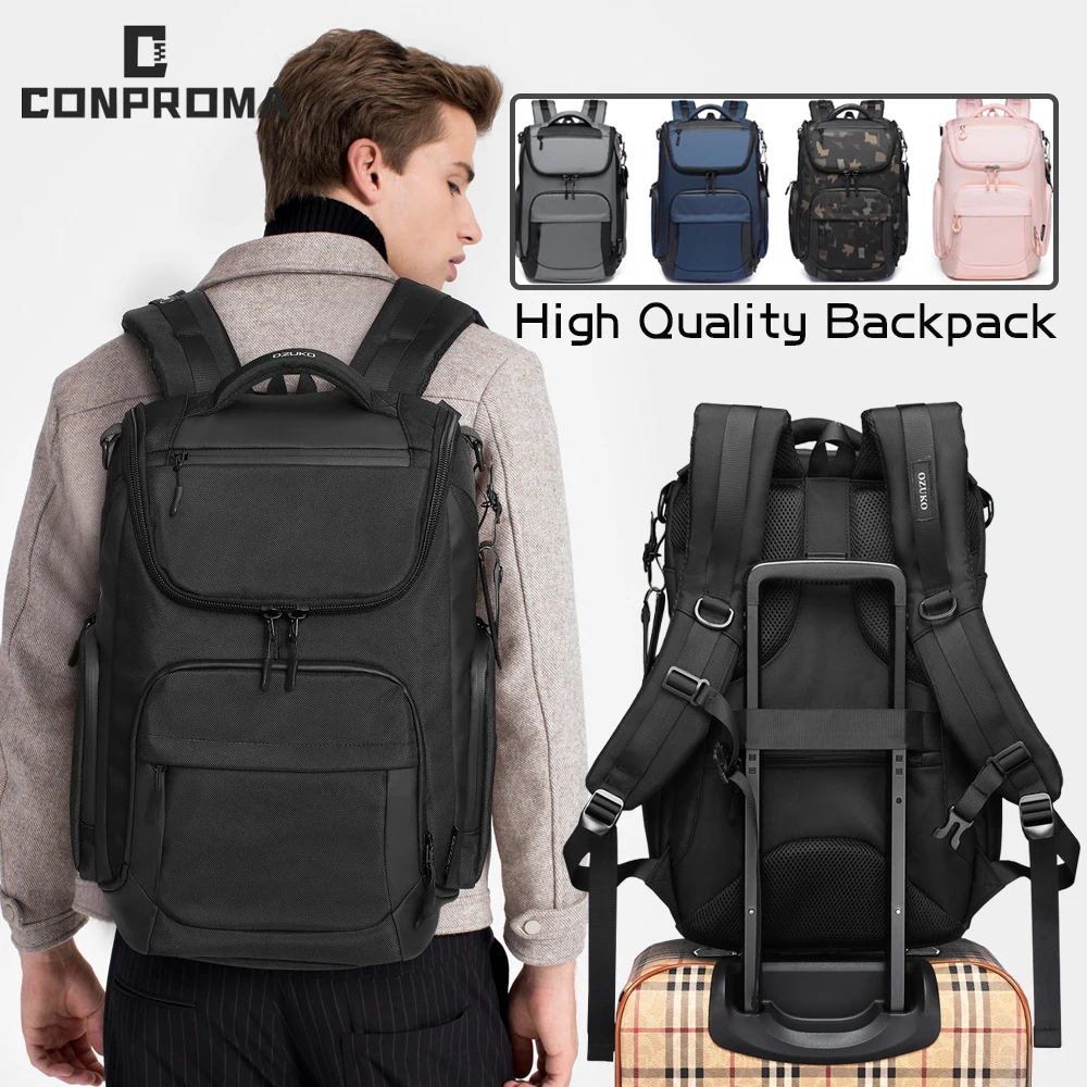 

New Laptop Bag 16 inch Men Business Backpack Sports Leisure Outdoor Travel Waterproof European American Schoolbags Computer Bag