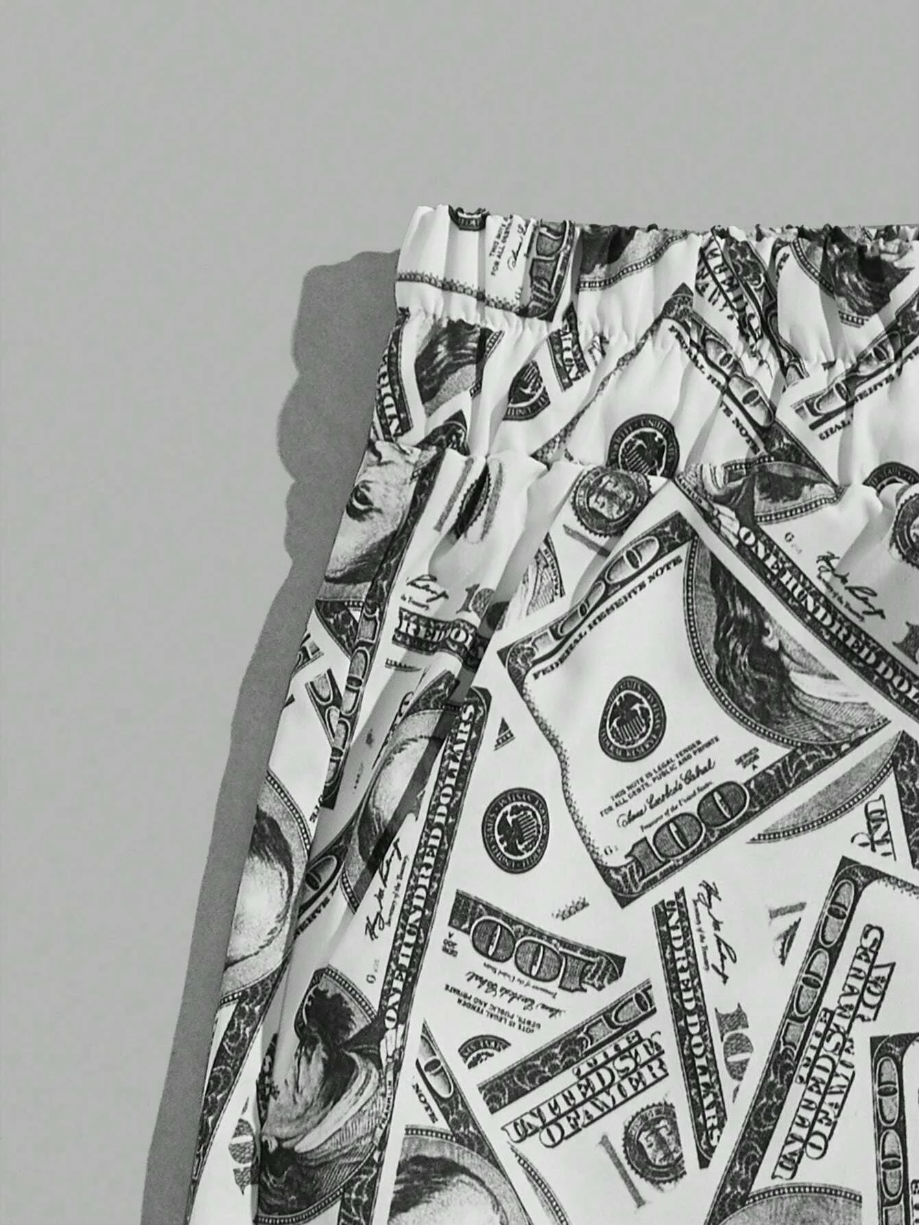 Funny Men's Beach Shorts Summer New Hawaii Dollar Drawstring Men's swim Trunks Elastic Waist 3D Print Gradient Breathable Shorts 3