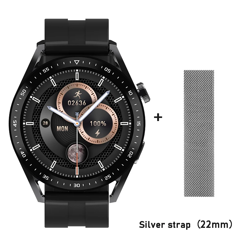2022 SmartWatch HW28 NFC Smart Band Men AI Voice Assistant Bluetooth Call Tracker Music Player Monitor pk Huawei GTR 3 GTS 2 New 