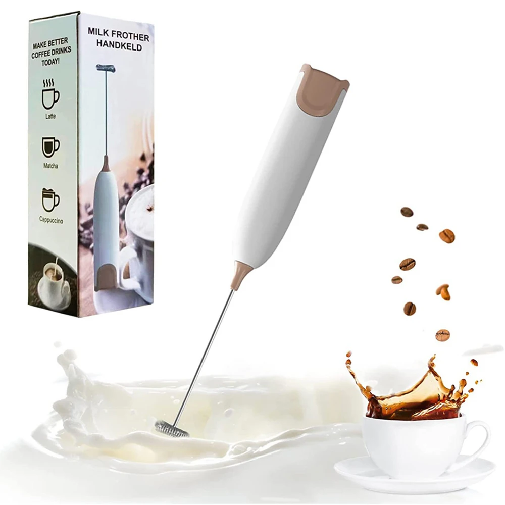 Electric Milk Frother Kitchen Drink Foamer Whisk Mixer Stirrer Coffee Cappuccino Creamer Whisk Frothy Blend Whisker Egg Beater