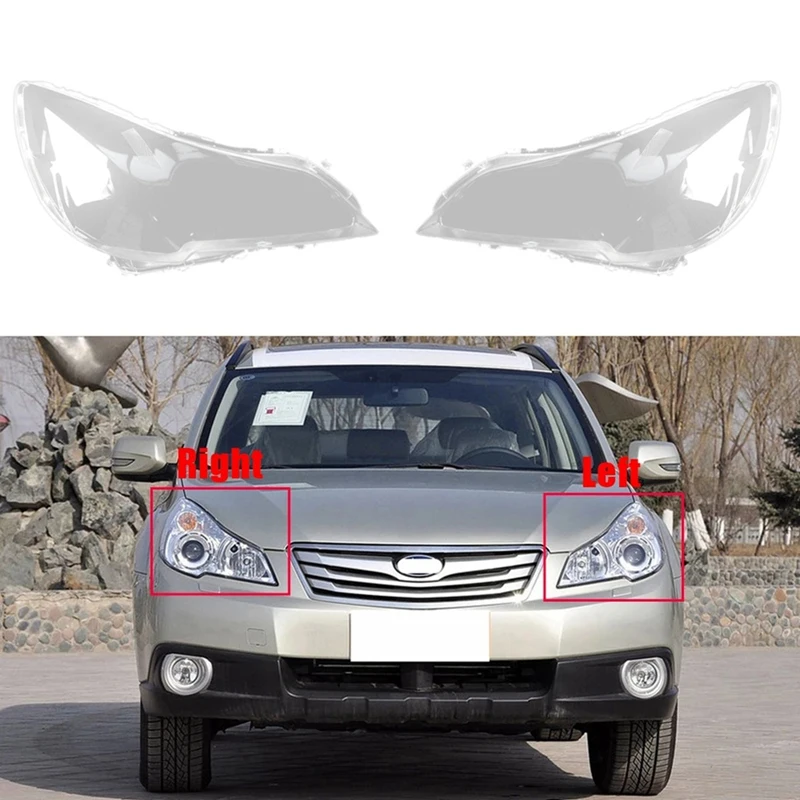 

Car Headlight Shell Lamp Shade Transparent Lens Cover For Subaru Outback Legacy 2010-2014 Left