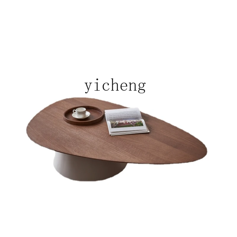 

Yy Minimalist White Oak Solid Wood Tea Table Nordic Style Silent Tea Table