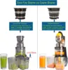 Cold Press Juicer Machine,Anti-Oxidation for Fruit and Vegetable 3