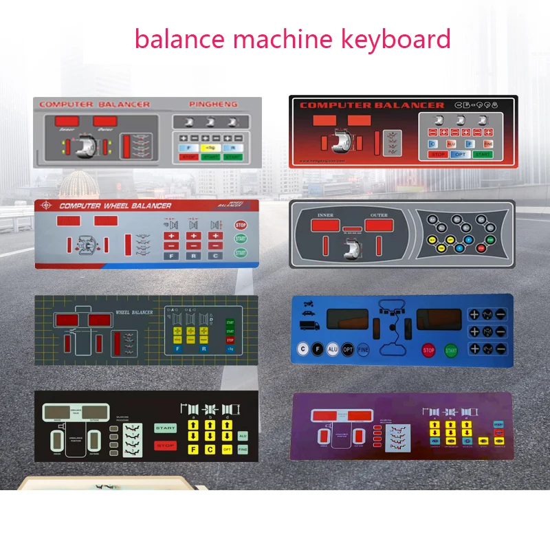 Various Models Of Tire Balancing Machine Key Board Dynamic Balancing Instrument Touch Switch Control Panel Display