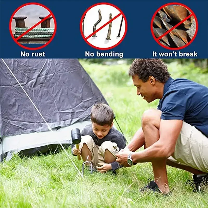U Shaped Garden 12inch Long Gardening Edging Heavy Stakes Landscape Stakes Nail Ground Anchors Landscape Duty U Pins For Camping