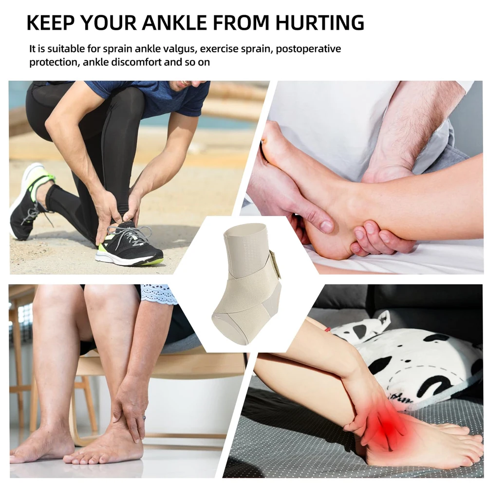 Ankle Support 1PCS Adjustable Breathable Compression For Men Women Sprained Ankles Ankle Wrap Stabilizing Ligaments