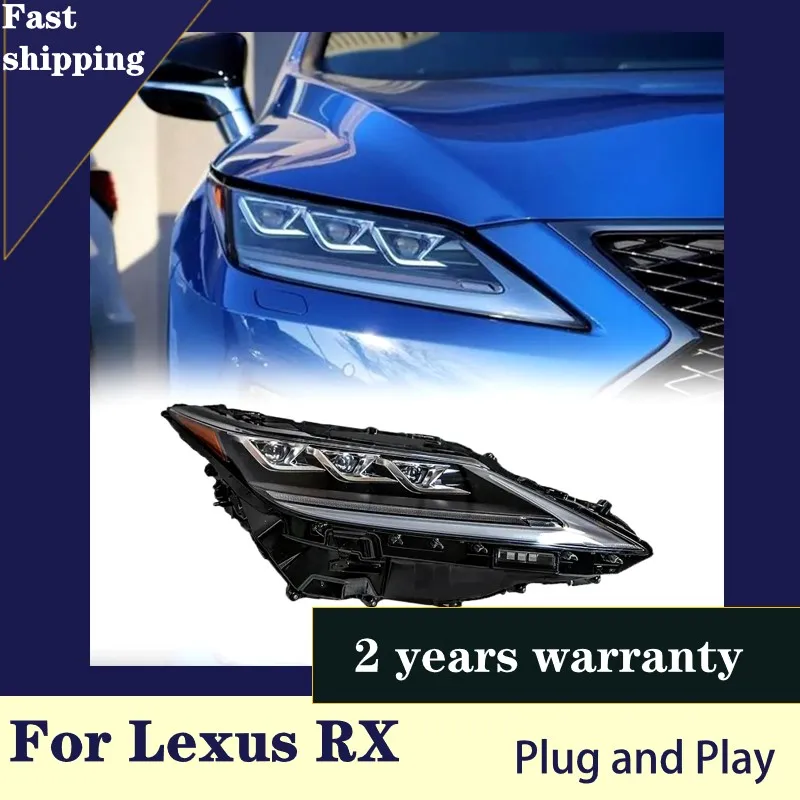 

Car Accessories for Lexus RX Headlamp 2020-2022 RX300 Headlight RX270 RX450 RX200T DRL Turn Signal Low High Beam Projector Lens