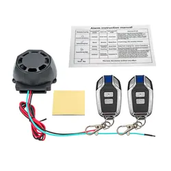 Motorcycle Anti-Theft Alarm with Remote Control and Adjustable Sensitivity (031EE)