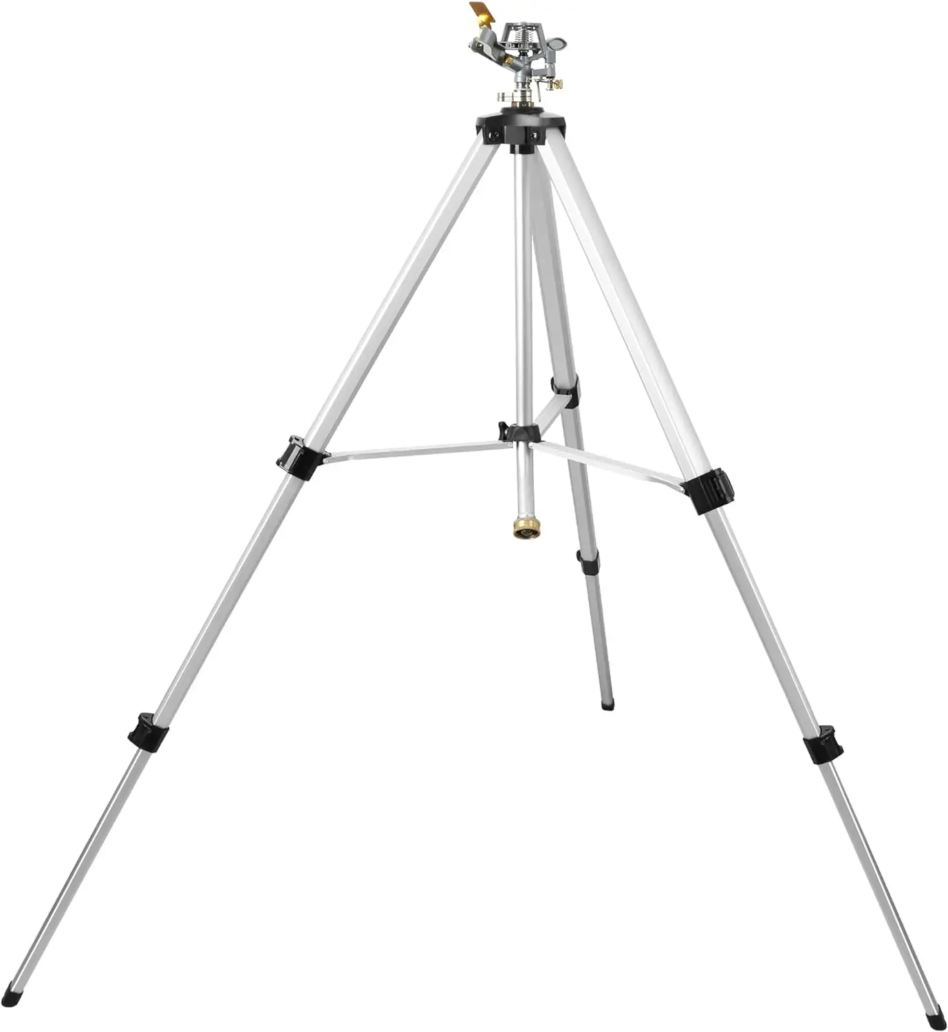 

Heavy Duty Impact Sprinkler on Tripod Base,Extra Tall Metal Pulsating Telescoping Tripod Sprinkler for Large Area,Yard,Lawn