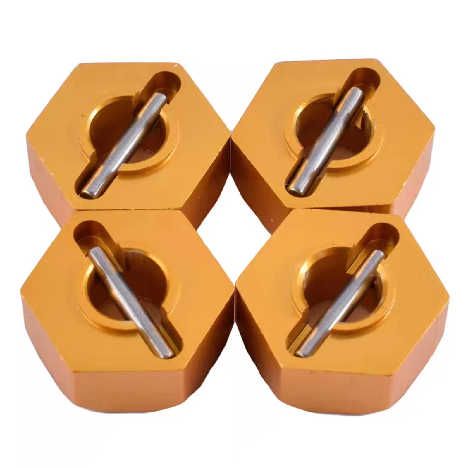 4Pcs 1/16 RC Car 12mm Upgrade Wheel Hex Hubs With Axle Pins For Traxxas 1/16 E-Revo Slash 4WD Summit VXL RC Car Accessories