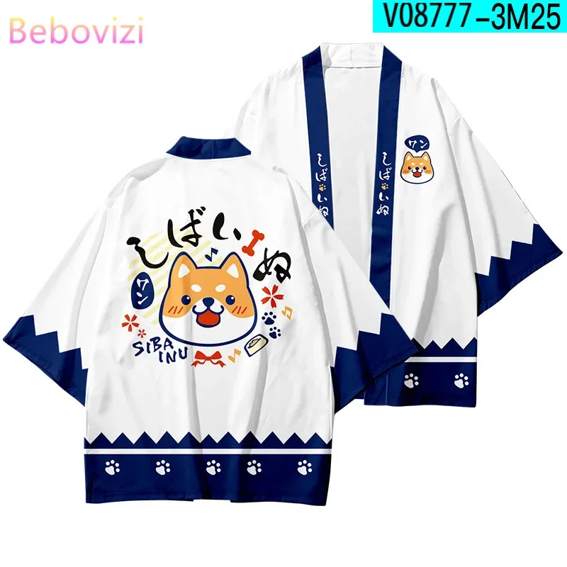 Japanese Kimono Cardigan Plus Size XXS-6XL Summer Loose Cartoon Kawaii Streetwear For Women Men