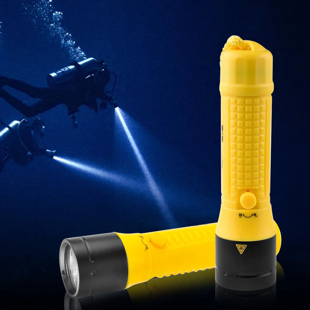 다이빙 손전등 장거리 토치 5500mAh 배터리 수중 손전등 3가지 모드 야간 낚시용 충전식 다이빙 라이트
