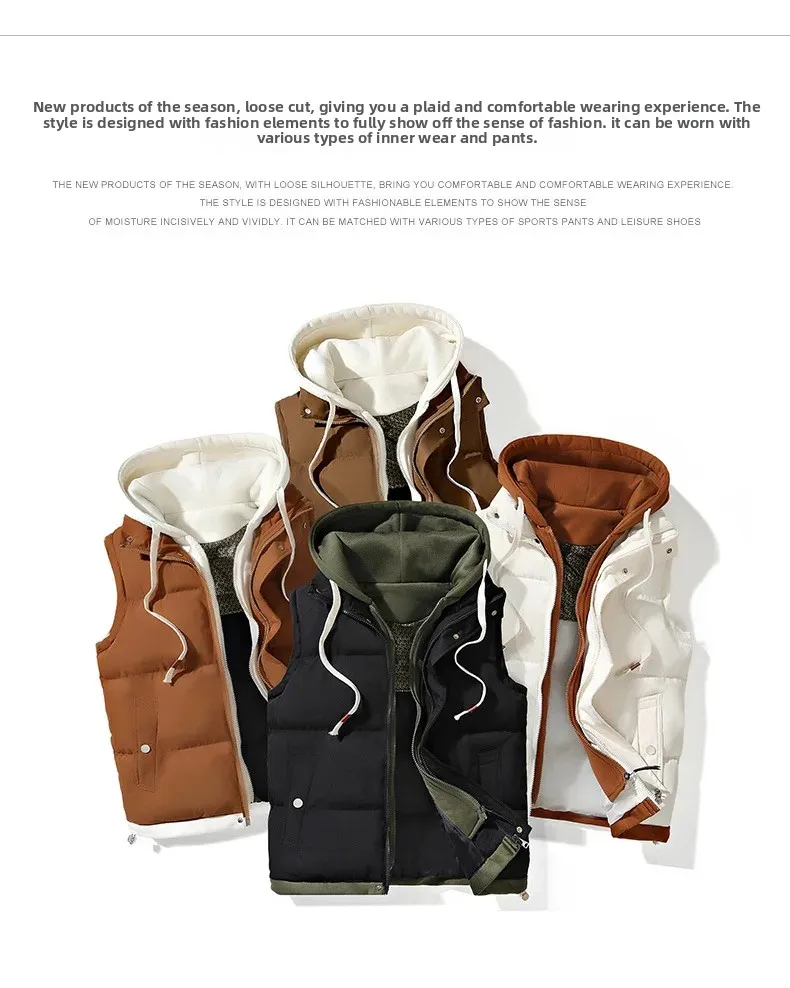 Unisex Loose Casual Cotton Vest