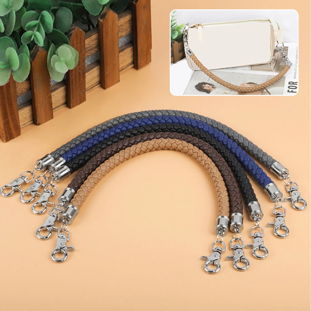 

45cm Pu Leather Shoulder Bag Strap Short Purse handles DIY replacement Handles For Handbag Belts Band Bag accessories