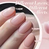 BORN PRETTY Sheer Nude Pink Jelly Gel Nail Polish 10ml Natural Milky White Translucent Color Need UV Light Cure Gel Polish 5