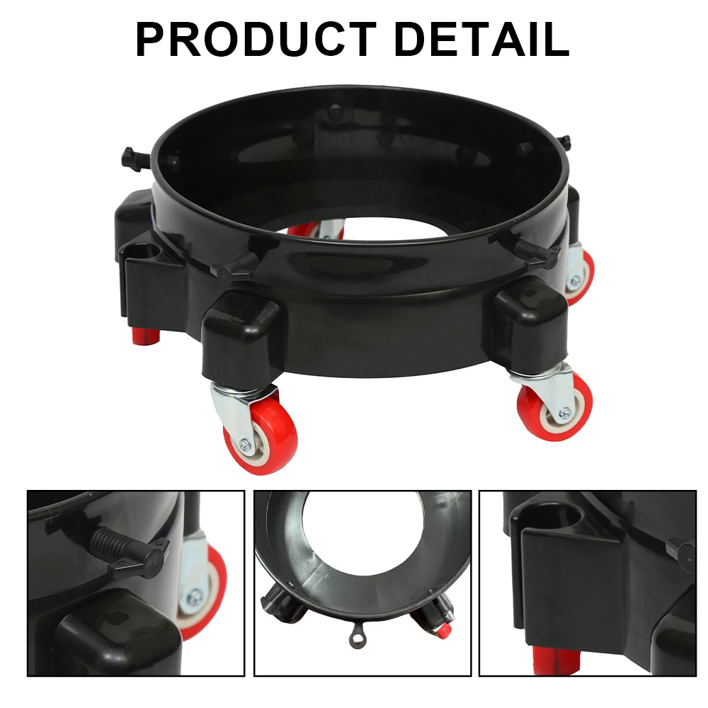 Bucket Dolly with Wheels Rolling Bucket Dolly with 360&deg; Swivel Roller Removable Truck Wheels Storage Tray Heavy Dut rolling bucket dolly