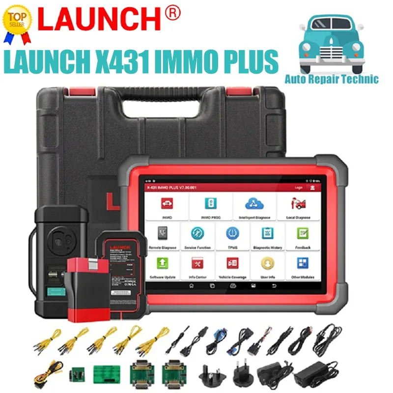 

LAUNCH X431 IMMO Elite Plus X431 X-PROG 3, автомобильный диагностический инструмент OBD2, противоугонное программирование, 39 сброс, автоматический сканер