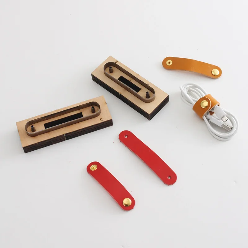 YOMDID Data Winding Hub Leather Template Japanese Blade Leather Handmade Mold Handcraft DIY Punching Die Cutting Tool