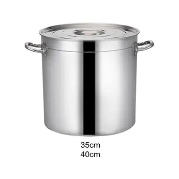 Pentola multiuso in acciaio inossidabile con manico pentole professionali pentola per zuppa grande inscatolamento pentola per Pasta per Hotel commerciale 1