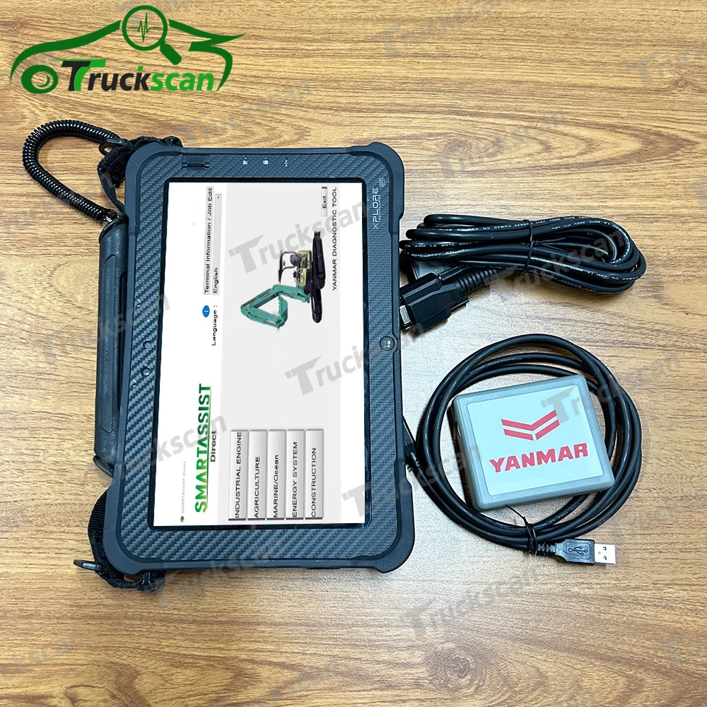

V2.33 For Yanmar diagnostic tool with Xplore tablet diesel engine Agricultural Construction equipmen diagnostic kit